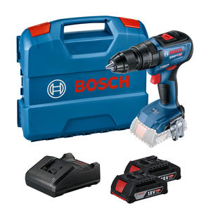 Bosch Atornillador Taladro Percutor 18v 13mm Gsb18v-50 Sin Carbones (2 Baterias - Cargador - Maletin)