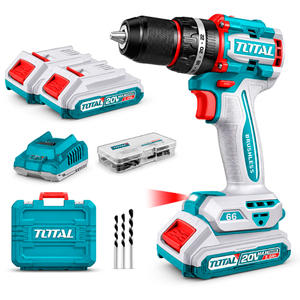 Total Atornillador Taladro 13 Mm - 20v - 66nm (2 Baterias - Cargador)