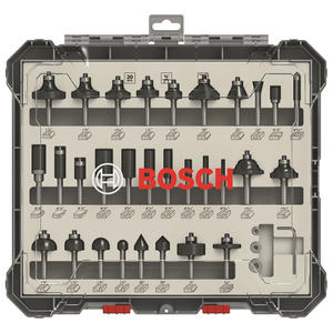 Bosch Set  30 Fresas Mixto Encastre 1/4