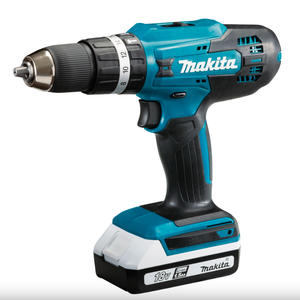 Makita Taladro 13mm Percutor 18v  2 Baterias 1.5ah 1 Cargador + Maletin