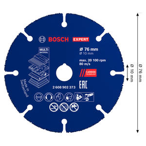 Bosch Disco Multiproposito Para Amoladora Gws12v-76 (76x10mm)