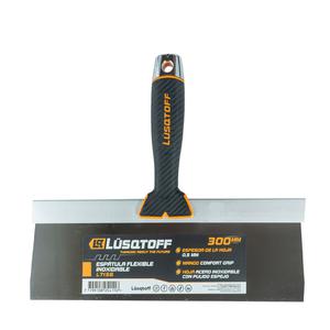 Lusqtoff Espatula Tapizadora 300mm Acero Inoxidable Mango Confort Grip