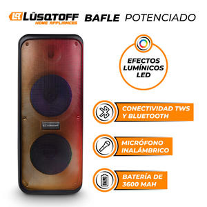 Lusqtoff - Parlante Bafle 3 Way 8" Micro Inalambrico