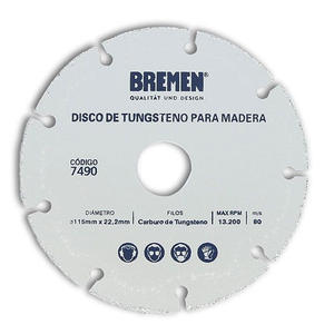 Bremen Disco 115 Mm Tungsteno Multi Uso