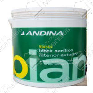 Andina Latex Acrilico Bianca Int / Ext  X 10 L