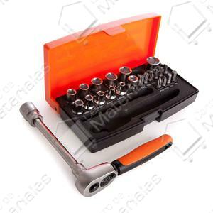 Bahco Set  25 Pieza Bocallaves Y Accesorios Enc 1/4" Sl25-a