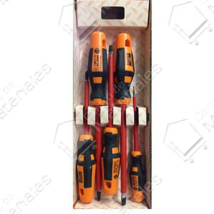Bahco Set   5 Destornilladores Aislados 1000v Serie 3000v/5