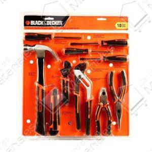 Black & Decker Set  10 Piezas Herramientas Manuales (hdt51-910)
