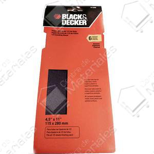 Black & Decker Lija 1/2 Hoja Antiempaste 115x280mm Surtida