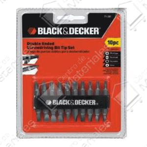 Black & Decker Set  10 Puntas P/ Atornillador (71-081-la)