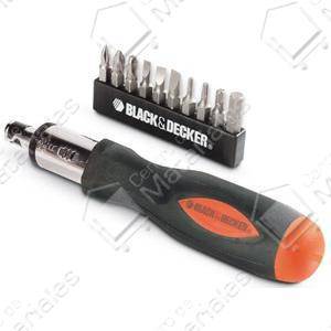 Black & Decker Set  11 Piezas + Atornillador