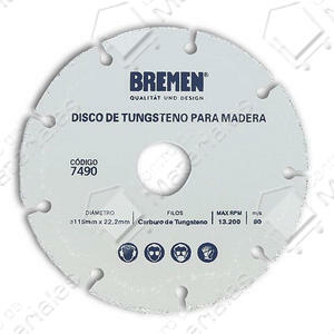 Bremen Disco 115 Mm Tungsteno Multi Uso