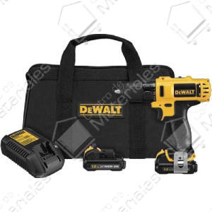Dewalt Atornillador Taladro 12v 10mm (2 Baterias - Cargador - Bolso)