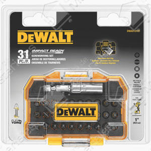 Dewalt Set 31 Pzas Atornillador De Impaco Extension Y Puntas