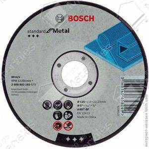 Bosch Disco Corte Recto Standar Metal 115x1,6x22