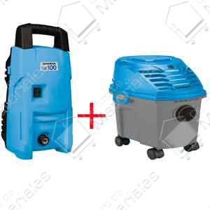 Gamma Combo Aspiradora 10 Lts 1000w + Hidrolavadora 90 Bar 1200w