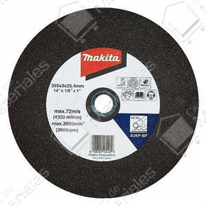 Makita Disco Chato Oxido 355 X 3mm 14''