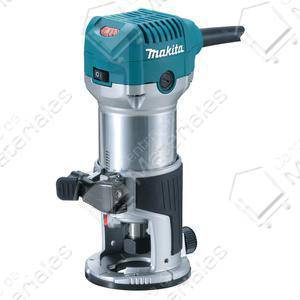 Makita Fresadora Cuerpo Aluminio 710w Boquilla 1/4 Y 3/8 (rt0700c)
