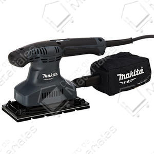 Makita Lijadora Orbital Mt 190w 1/3" Lija Base Rectangular (ex Mbo372)