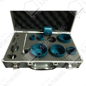 Makita Set 10 Piezas Sierra Copa Madera - Metal - Pvc. - Maletin