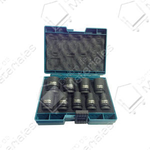Makita Set  9 Tubos Alto Impacto Mando 1/2" Milimetricas