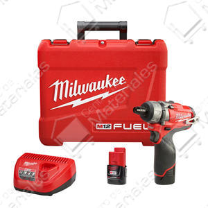 Milwaukee Atornillador 1/4 Hex. 36 Nm 12 V Li 2 Amp Sin Carbones Fuel