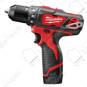 Milwaukee Atornillador Taladro 10mm 12 V S/percusion 1 Bat 2amp 2407-259a