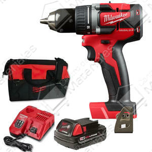 Milwaukee Atornillador Taladro Percutor 13mm 18v (1 Bateria - Cargador - Bolso)