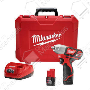 Milwaukee Llave Impacto 12v 1,5 Amp. Li Encastre 3/8 2 Bat. 113 Nm 2463-259a