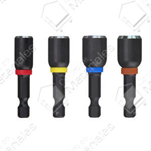 Milwaukee Set  4 Tubo Magnetico Hexagonal