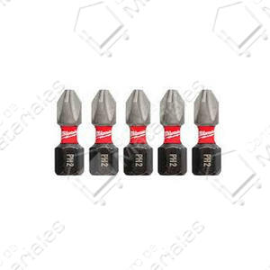 Milwaukee Set  5 Punta Ator. Ph2 X 25 Mm Impacto