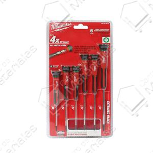 Milwaukee Set  6 Destornilladores Torx Precision
