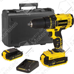 Stanley - Atornillador Taladro 13mm Sin Percutor 20v 2vel. Mec. Rev. Led 2bat 1,3a Carg. Inteligente Maleta Scd201c2k