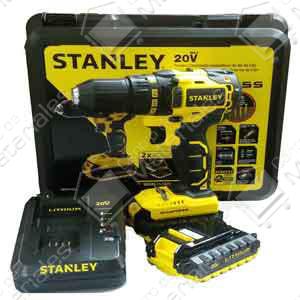Stanley - Atornillador Taladro 13mm Percutor 20v 2vel. Sin Carbones Brushless