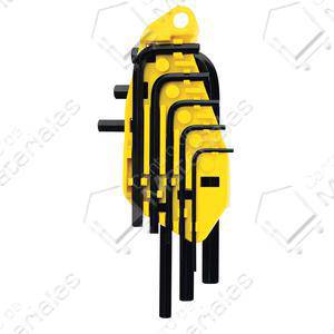 Stanley Set 10 Piezas Llave Allen Pulgadas Hexag. 69-254
