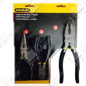 Stanley Set   3 Pzas Alicate - Pinza Punta - Pinza Universal