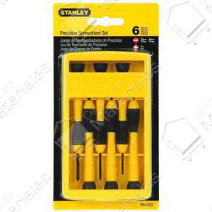 Stanley Set Destornilladores De Precision 6 Unid.