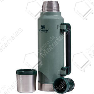 Stanley Termo Clasic 1,4 Lts Verde C/ Manija Y Tapon Cebador