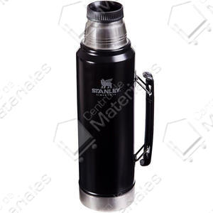 Stanley Termo Clasic 1 Lts C/ Manija Y Tapon Cebador Negro