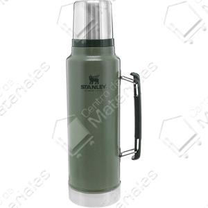 Stanley Termo Clasic 1 Lts C/ Manija Y Tapon Cebador Verde