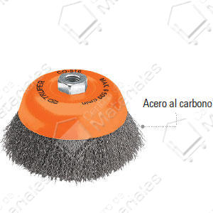 Truper Cepillo De Alambre Rizado 100mm - M14 (11532)