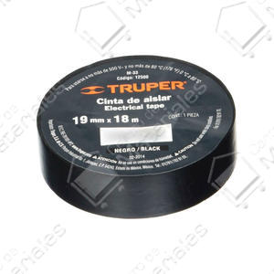 Truper Cinta Aisladora Plastica Negra 18 Mts