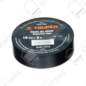 Truper Cinta Aisladora Plastica Negra 9 Mts