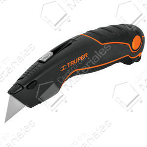 Truper Cutter Retractil De Hoja Trapezoidal +4 Hojas Adicinales