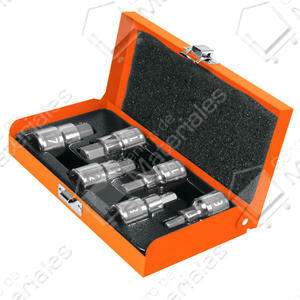 Truper Set  6 Tubos 1/2" Punta Hexagonal Mm