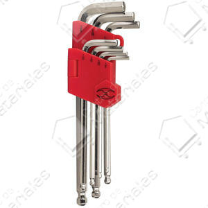 Truper Set   7 Piezas Llaves Allen Punta Redonda Largas Pulgadas