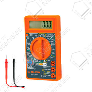 Truper Tester Digital Escolar Medición De Tensión C.a / C.c -  Corriente C.c. Y Resistencia