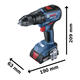 Bosch Atornillador Taladro Percutor 18v 13mm Gsb18v-50 - 2 Baterias - Maletin Sin Carbones - Vista 5