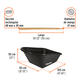 Truper Carretilla Bandeja Plastica 175 Lts Doble Rueda -  Negra 82 X 104 X 55 Cm - Vista 2