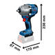 Bosch Llave De Impacto 18v 1/2 Gds 18v-780 (2 Baterias 5ah - Cargador) - Vista 5